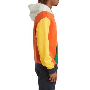 Sweat-shirt à capuche pour homme, style color block, surdimensionné, en polaire, décontracté, patchwork, avec poche avant, manches classiques - Product Image 3