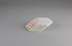 Posavasos de Madera de Lujo Ecológico y Moderno para Té/Café/Cócteles con Color Personalizado y 10 cm de Diámetro - Product Image 3