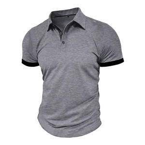 Camisas de Hombre Personalizadas de Alta Calidad OEM/ODM, 100% Algodón, Diseño de Cuello Alto para Camisas Polo, Camiseta Polo para Hombre - Product Image 1
