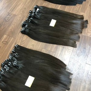 Cheveux Humains Vietnamiens de Luxe Soyeux, Non-Remy, Qualité Supérieure, Tissage à la Machine, Double Paquet, Lisses Comme des Baguettes, 8-28 Pouces, Meilleur Prix de Gros - Product Image 1