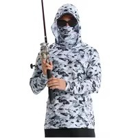 Camisetas Deportivas de Pesca de Manga Larga para Hombre, Transpirables, con Logotipo Personalizado, 100% Poliéster, Impresión por Serigrafía - Product Image 6