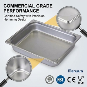 Bac Gastronorm en acier inoxydable avec rebord large pour la restauration commerciale, les restaurants et les cuisines - Product Image 5