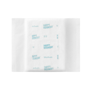Happy Moonday - Toallas Sanitarias Medias de Algodón Orgánico con Núcleo Absorbente Ultrafino y Forma Alada Cómoda para Uso Femenino - Product Image 2