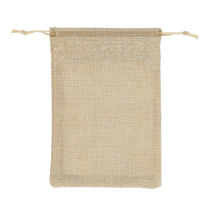 Sac en jute robuste et écologique avec cordon de serrage, production sur mesure en gros pour la vente au détail et les événements - Product Image 5