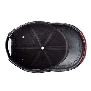 Gorra de Béisbol de Cuero Genuino Premium, Ajustable, de Piel Vacuna Suave, para Exteriores, Transpirable, Elegante, Unisex, para Uso Diario - Product Image 3