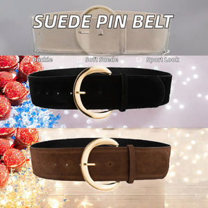 Cinturón de Cuero Vacuno con Hebilla de Cobre, Personalizable con Logotipo, Estilo Vintage, Ecológico, Ancho y Largo Ajustables - Product Image 2