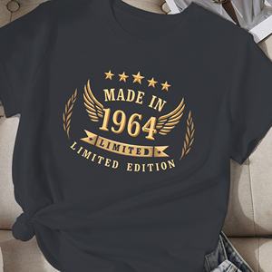 vintage <b>Gold</b> Made in 1964 design women's comfit t-<b>shirt</b> - Product Image 1