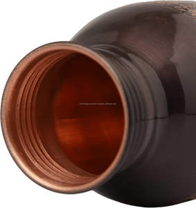 ทำด้วยมือขวดน้ำทองแดงอายุรเวท30 oz ทำจากโลหะบริสุทธิ์ขวดน้ำดื่มแบบใช้แล้วทิ้ง - Product Image 3