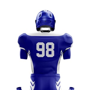 Ensemble short et maillot de football américain unisexe à manches courtes, imprimé par sublimation, anti-humidité, en polyester durable, taille élastique - Product Image 5