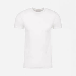 T-shirt pour homme Next Level Men Premium 1X1 en jersey côtelé suédé, blanc, taille S - Product Image 5