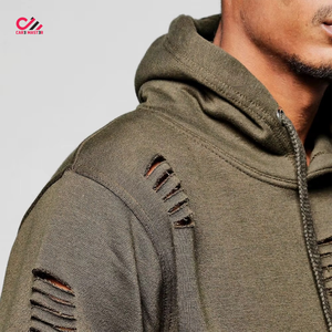Conjunto Deportivo de Algodón con Logotipo Personalizado al Por Mayor, Sudadera con Capucha Extra Grande y Pantalones Cortos para Hombre - Product Image 5