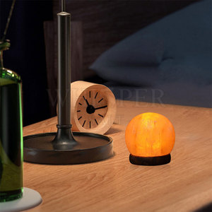 Himalayan <b>Moon</b> Salt <b>Lamp</b> Carved Warm Glow Soft <b>Light</b> Home Decor Relaxing Vibe - Product Image 4