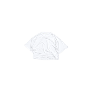 T-shirt court surdimensionné pour homme, 300 GSM, manches courtes, col rond, blanc uni, tricoté, 100% coton, décontracté - Product Image 1