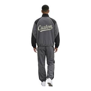 Ensemble de survêtement réversible personnalisé, veste coupe-vent à fermeture éclair et pantalon de jogging, vêtements de sport respirants et légers - Product Image 3