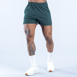 <b>Slate</b> Green Men's Training Shorts Quick Dry Gym Workout Shorts OEM Custom Logo Athletic Lightweight Shorts For Men's - Product Image 4