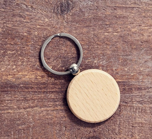 Eco-Friendly Wood <b>Keyring</b> Natural wood keychain Laser <b>engraved</b> Christmas Best Selling Sale - Product Image 1