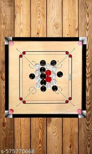 Tablero de Carrom Portátil de Madera Maciza Reciclada MDF, Ecológico, con Impresión en Relieve, Tamaño 88.5*88.5 cm, Embalaje Personalizado - Product Image 3