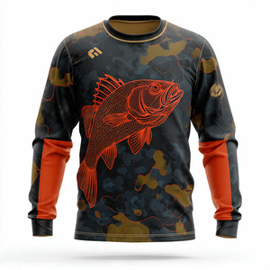 Camisa de Pesca Sublimada con Cierre y Botones para Hombre, de Alta Calidad, Chaqueta de Pesca Sublimada para Hombre - Product Image 5