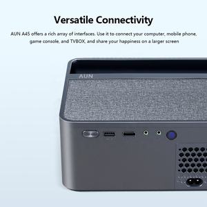 AUN A45 Projecteur Vidéo Android Google 850 ANSI Réels, Meilleur Mini Projecteur Portable pour Salle de Cinéma, Affichage de Données, Laser Mural pour Enfants - Product Image 5