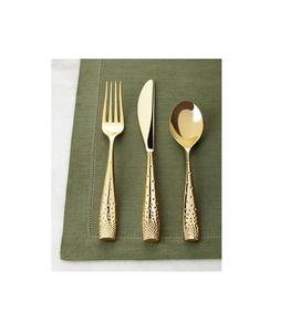 Juego de cubiertos de metal estilo antiguo con elegante acabado pulido para una experiencia gastronómica de lujo - Product Image 2