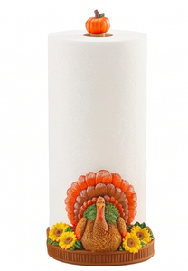 Peacock And Pumpkin Theme Paper Towel <b>Holder</b> Perfect For Kitchen Counter Top And Guest Hosting Or Gifting Purpose Use - Product Image 3