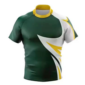 Maillot de rugby brodé personnalisable en polyester épais pour hommes – Vêtement de football durable pour écoles et universités – Vente en gros - Product Image 6