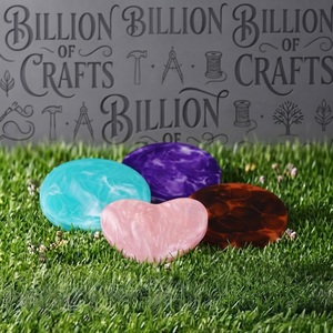 Multicolor Resin <b>Round</b> Eco-Friendly Non-Slip Coaster Decorative Beverage <b>Mats</b> for Modern Tabletop Decor - Product Image 4