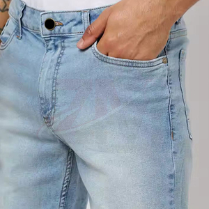 Fábrica de Ropa de Lujo al por Mayor, Pantalones Cortos de Mezclilla con Pedrería para Hombre, Estilo Urbano, Ropa Personalizada Premium, Transpirable - Product Image 4