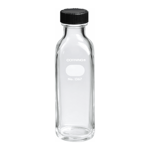 Botella de vidrio PYREX de 160 mL para dilución de leche con tapa de rosca para pruebas de laboratorio - Product Image 2