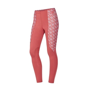 Women High Waist Full Length Equestrian Riding <b>Tights</b> With Blue Print Pockets Breathable <b>Knitted</b> Spandex Polyester Pants - Product Image 3