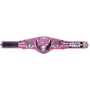Ceinture de champion WWE Bret Hart personnalisée rose et noire, ceinture de titre sur mesure, cadeau personnalisé pour les fans de lutte, Excellence of Execution - Product Image 1