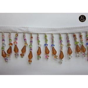 Borla de Cordón con Flecos Miniatura Hecha a Mano con Cuentas para Cortinas y Joyería, Compre Directamente del Proveedor a Precio de Fábrica - Product Image 1