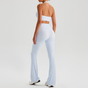 Nuevo Conjunto de Yoga para Mujer, Ecológico, Ligero, Transpirable, de Color Sólido, Ropa Deportiva para Gimnasio, Traje de Fitness para Correr, Sin Costuras - Product Image 6