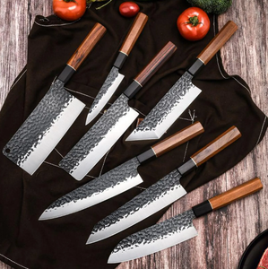 Premium LEGACY BLADES 5-Piece Ambidextrous Sustainable High Carbon Kitchen <b>Knife</b> <b>Set</b> for Meat Fruit & Vegetable-Professional Use - Product Image 6