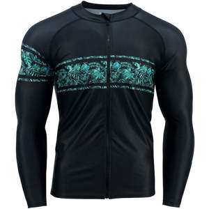 ออกแบบเสื้อรัดกล้ามเนื้อ MMA Rash Guard ของคุณเอง เสื้อบีเจเจพิมพ์ลายตามสั่งสำหรับผู้ชาย OEM ผ้าสแปนเด็กซ์/โพลีเอสเตอร์ ระบายอากาศได้ดี - Product Image 2