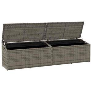 Caja de Almacenamiento para Jardín, Gris, de Mimbre Sintético (PE), Acero con Recubrimiento en Polvo, Impermeable, Rectangular, de Una Sola Capa, Tipo Vertical - Product Image 5