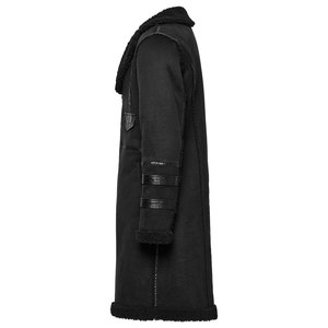 Veste d'hiver asymétrique pour homme, style punk gothique, en simili cuir, fermeture éclair, vente en gros - Product Image 2