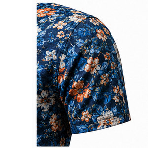 Chemise imprimée pour homme avec motifs élégants, 100% coton, service ODM, style streetwear décontracté et confort toute la journée - Product Image 4