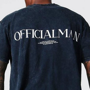 Camiseta de algodón 100% de alto gramaje (220 GSM) con lavado ácido, estampado DTG, estilo oversized, gráfico vintage, hip hop y streetwear, OEM/ODM - Product Image 5