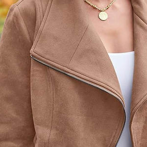 Chaqueta de Cuero para Mujer, Profesional, de Alta Calidad, con Logotipo Personalizado, Transpirable, de Manga Larga, Material de Cuero - Product Image 6