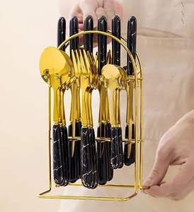 Ensemble de couverts contemporains en acier inoxydable durable pour les fêtes et les cuisines - Couverts de haute qualité - Product Image 3