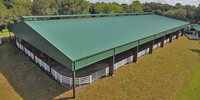 Structure en acier en forme de H pour arène d'équitation, terrain de sport équestre à portée libre