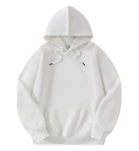 Sweat-shirt à capuche pour homme, coupe ample et oversize, style vintage streetwear, en molleton de coton épais, avec logo personnalisé, nouvelle collection. - Product Image 2