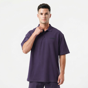 Men's Polo T Shirt Quick Dry Short Sleeve Casual Collared <b>Top</b> for Summer Outdoor Sports Daily Wear <b>Maroon</b> Soft Stylish - Product Image 5