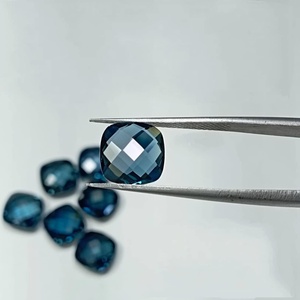 Topacio Azul de Londres Natural, Corte Briolette, Gema Suelta de Alta Calidad para Joyería, Anillo o Colgante - Product Image 4