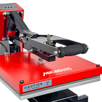 Presse à chaud MICROTEC UHP-15MS 15 x 15 pouces à ouverture automatique et à déplacement vers l'extérieur avec contrôleur LCD GY-04 à dégagement magnétique pour T-shirts DTF