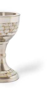 Quemador de Incienso de Lujo de Metal con Madreperla, Decoración Árabe para el Hogar, Quemador de Mesa, Calidad de Exportación - Product Image 2