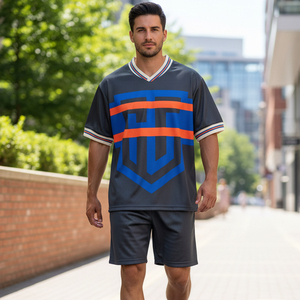 Ensembles d'uniformes de football personnalisés par sublimation, maillots de football professionnels, séchage rapide, respirants, tenues d'équipe, fournisseur en gros - Product Image 5
