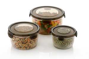 Round Food Storage Containers with Clip-On Lids Airtight Freshness Preservation Kitchen Use PP Material Minimalist Design - Product Image 4