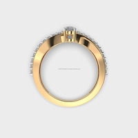 Bijoux en diamant en or 18 carats fins personnalisés de luxe diamants naturels certifiés-bagues en or fin de mariage/fête Colliers Boucles d'oreilles IGI